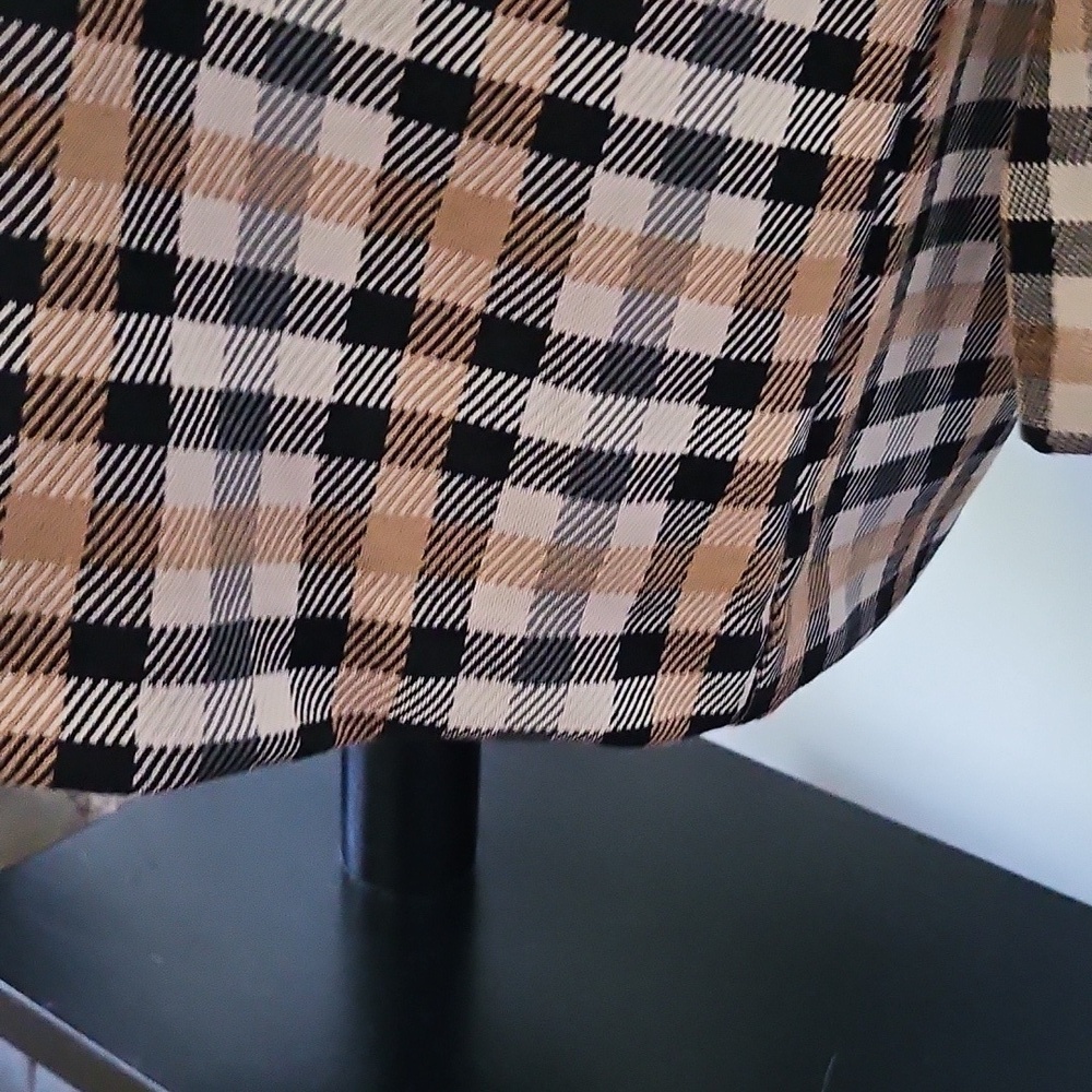Maurices Caramel, Tan, and Brown Checkered Blazer NWOT - Picture 9 of 16